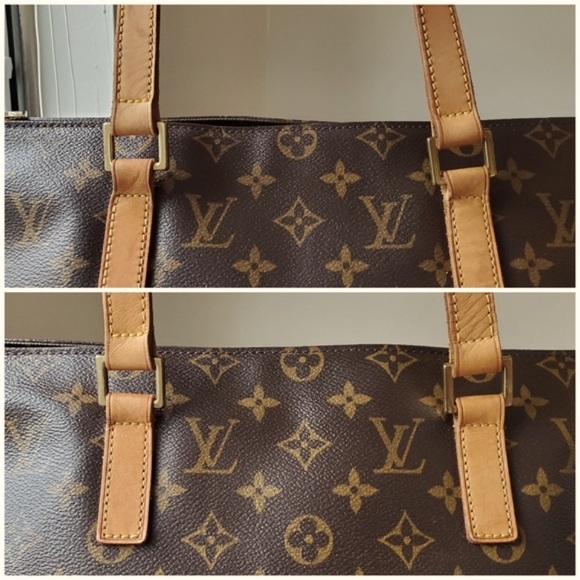 Authentic LOUIS VUITTON Monogram Cabas Mezzo Tote Shoulder Bag - Picture 11 of 14